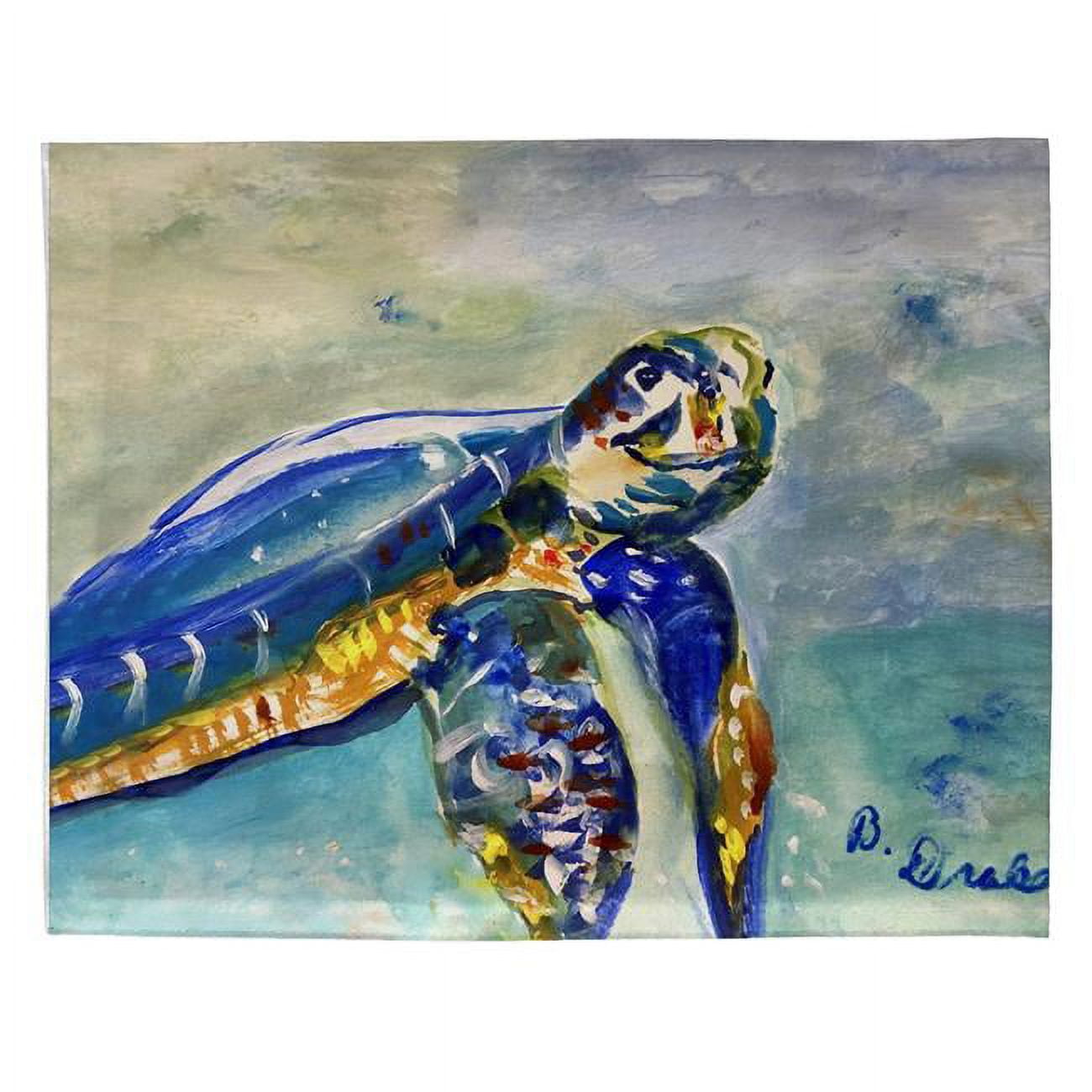 Picture of Betsy Drake PM1437 14 x 18 in. Happy Sea Turtle Place Mat - Set of 4
