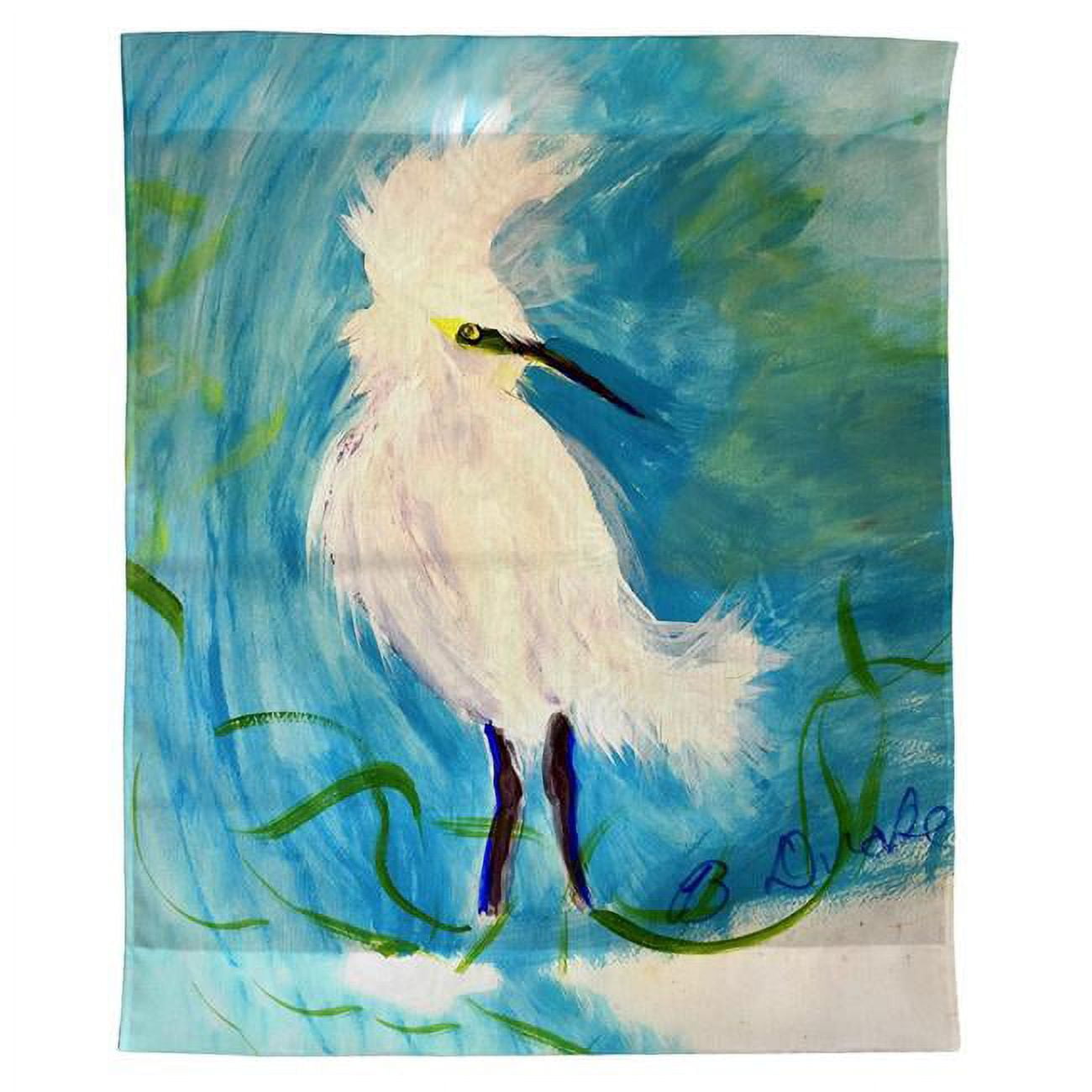24 x 30 in. Wacky Egret Outdoor Wall Hanging