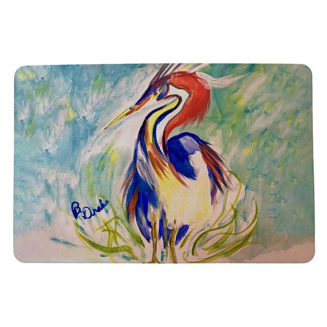 18 x 26 in. Wacky Louisiana Heron Door Mat