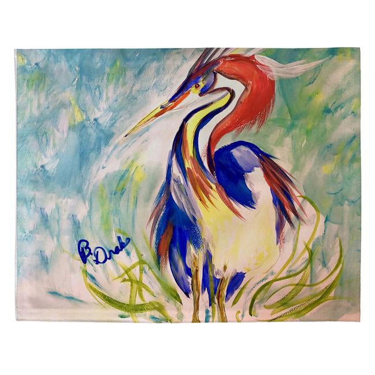 Picture of Betsy Drake PM1441 14 x 18 in. Wacky Louisiana Heron Place Mat - Set of 4