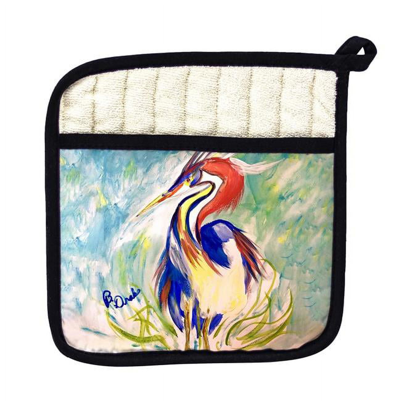 Picture of Betsy Drake PT1441 Wacky Louisiana Heron Pot Holder