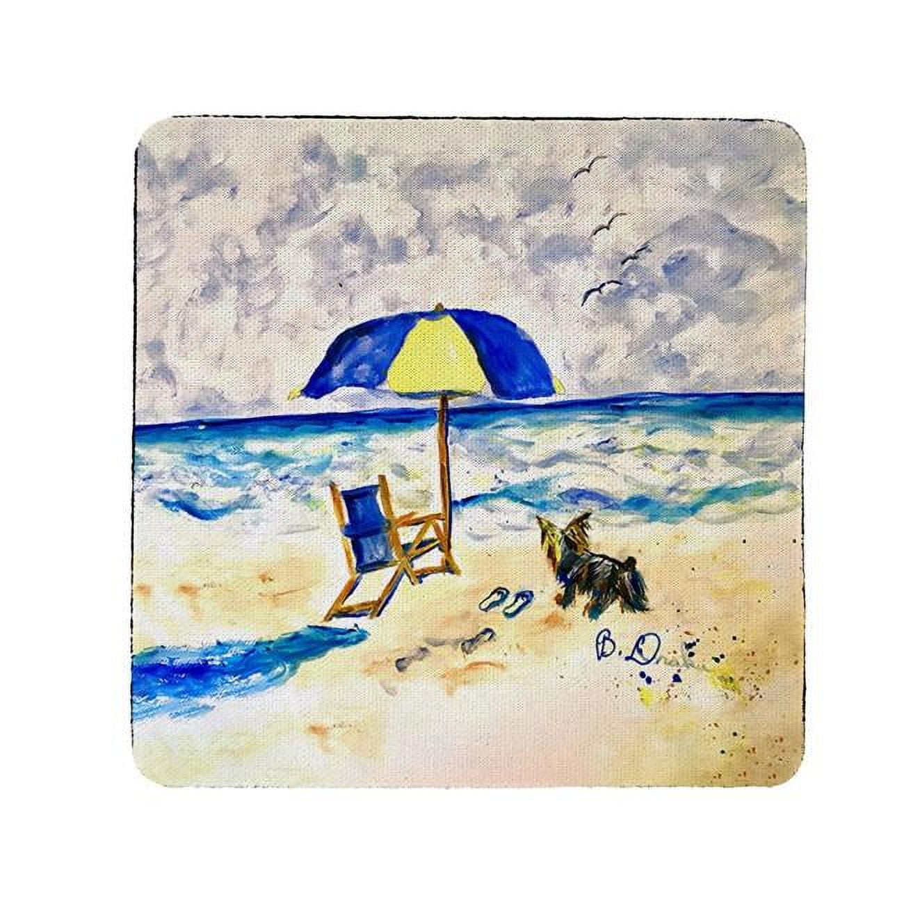 Picture of Betsy Drake CT1442 Beach Chair & Yorkie Coaster - Set of 4