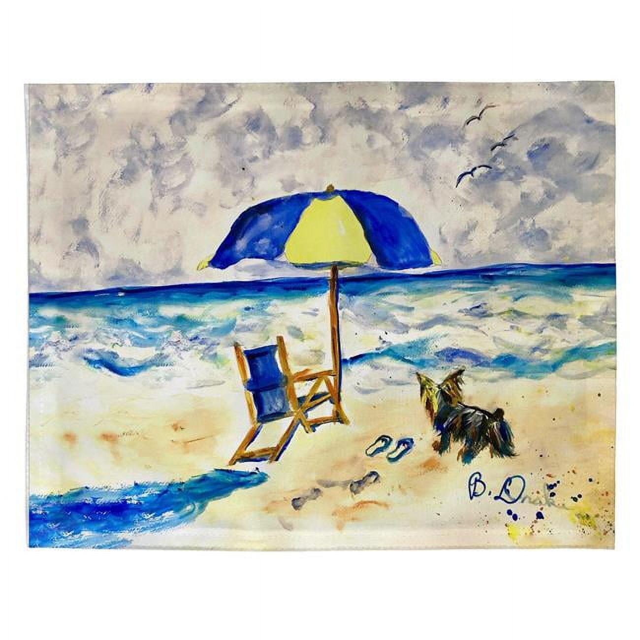 Picture of Betsy Drake PM1442 14 x 18 in. Beach Chair & Yorkie Place Mat - Set of 4