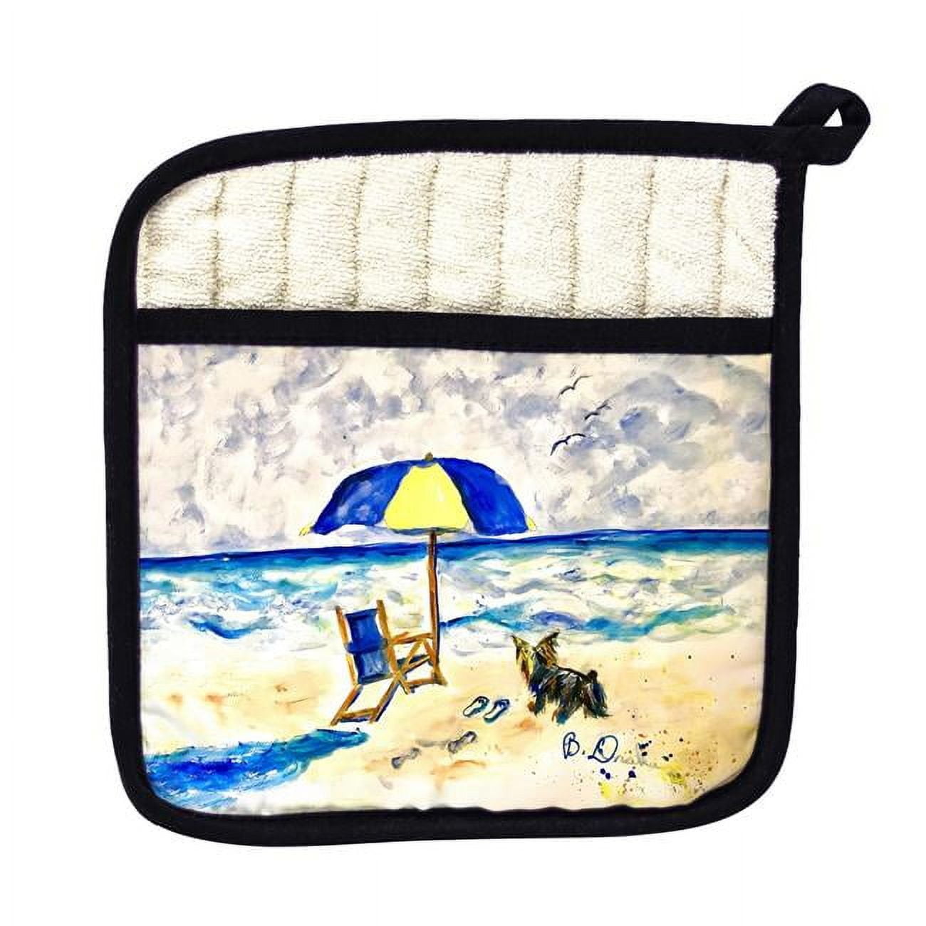 Picture of Betsy Drake PT1442 Beach Chair & Yorkie Pot Holder