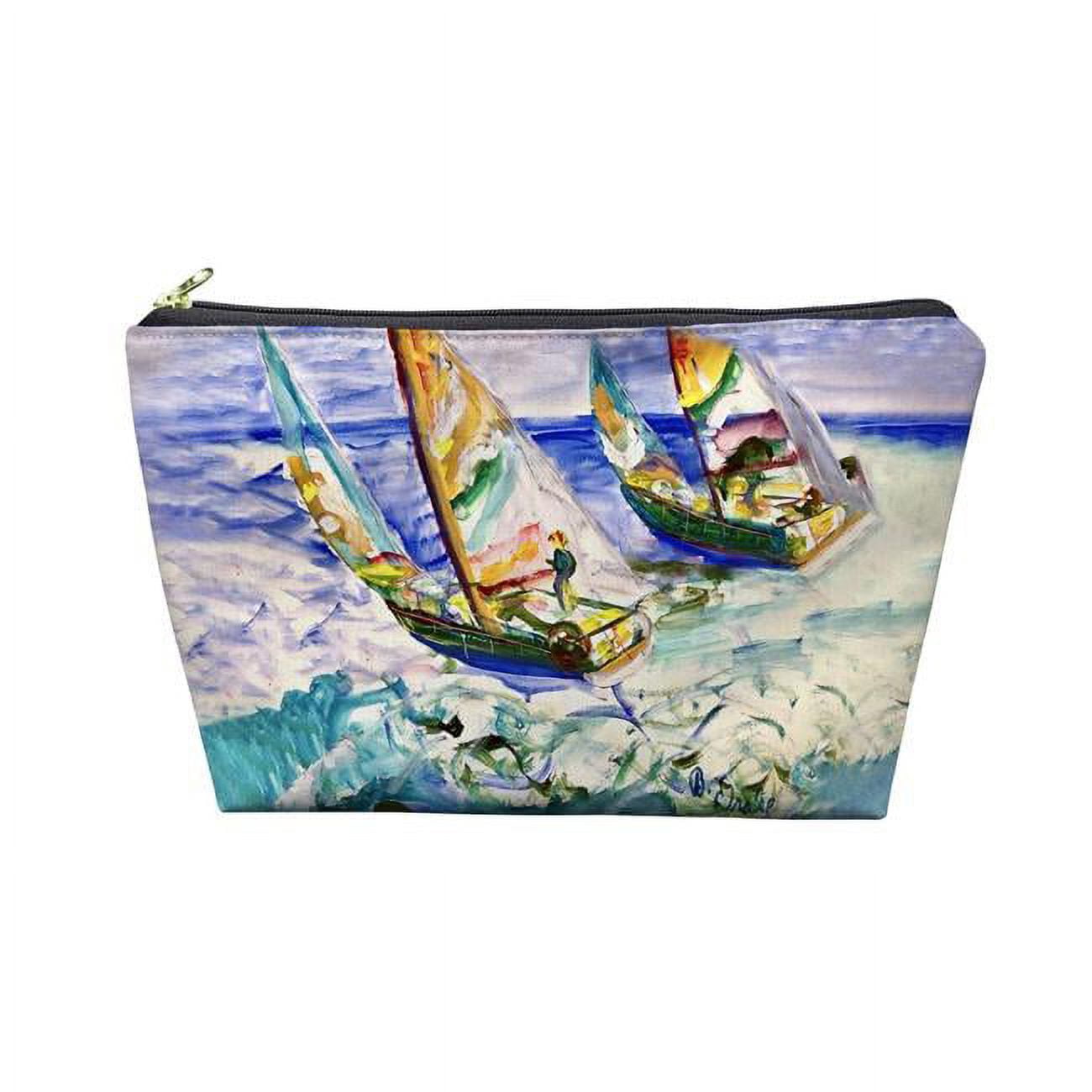 8.5 x 6 in. Sailboats Tacking Pouch