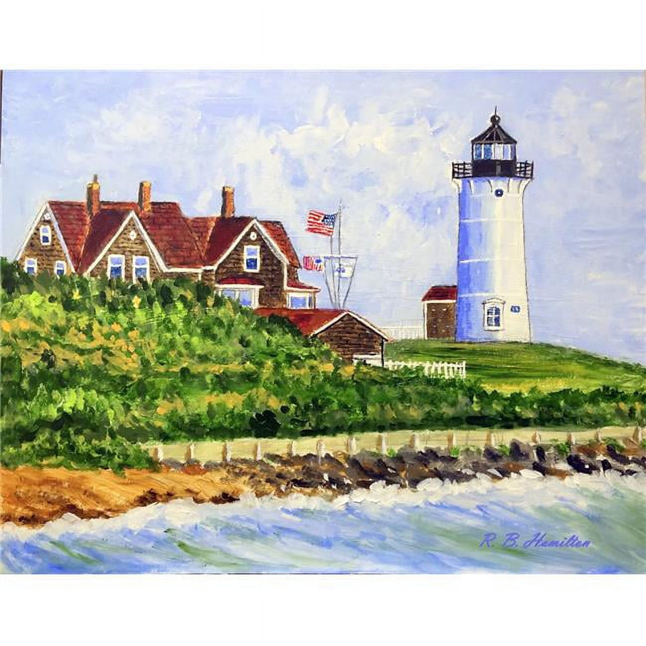 Picture of Betsy Drake PM1378 14 x 18 in. Brant Point Lighthouse, MA Place Mat - Set of 4