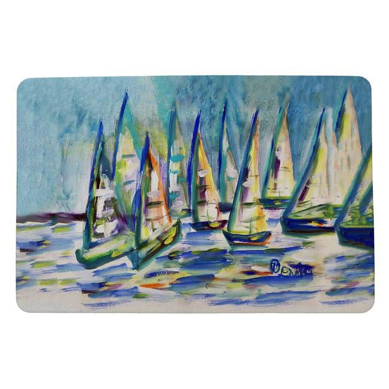 18 x 26 in. Many Sailboats Door Mat