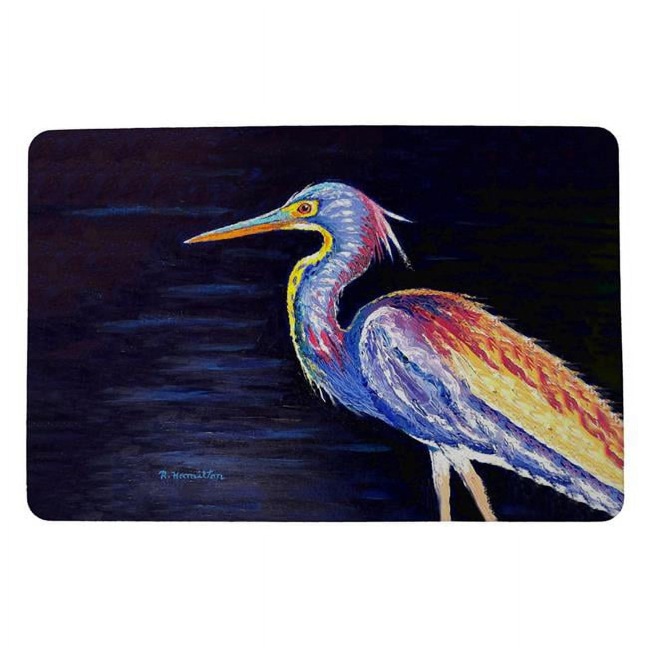 18 x 26 in. Palette Louisiana Heron Door Mat