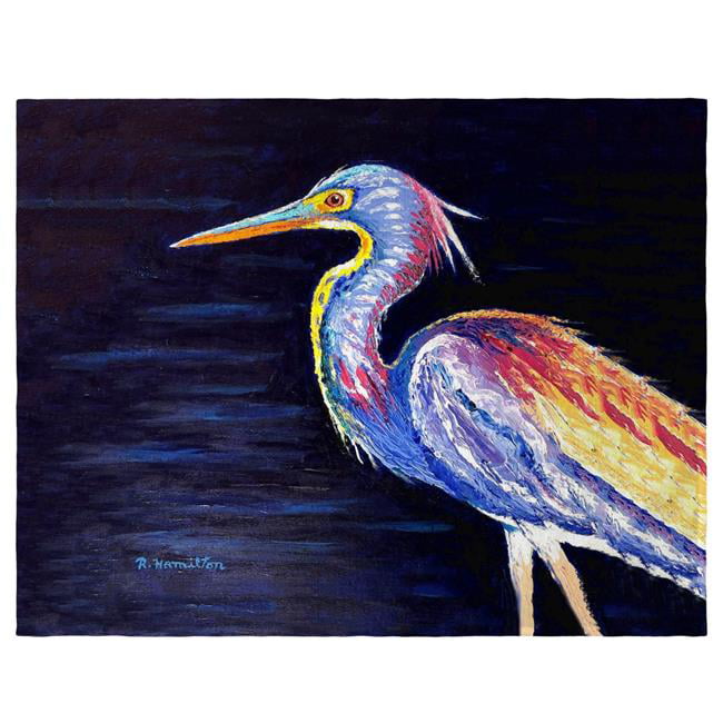 Picture of Betsy Drake PM1376 14 x 18 in. Palette Louisiana Heron Place Mat - Set of 4