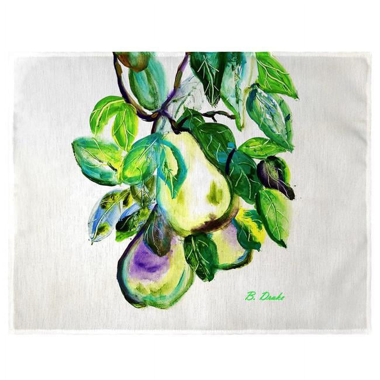 Picture of Betsy Drake PM1373 14 x 18 in. Hanging Pears Place Mat - Set of 4
