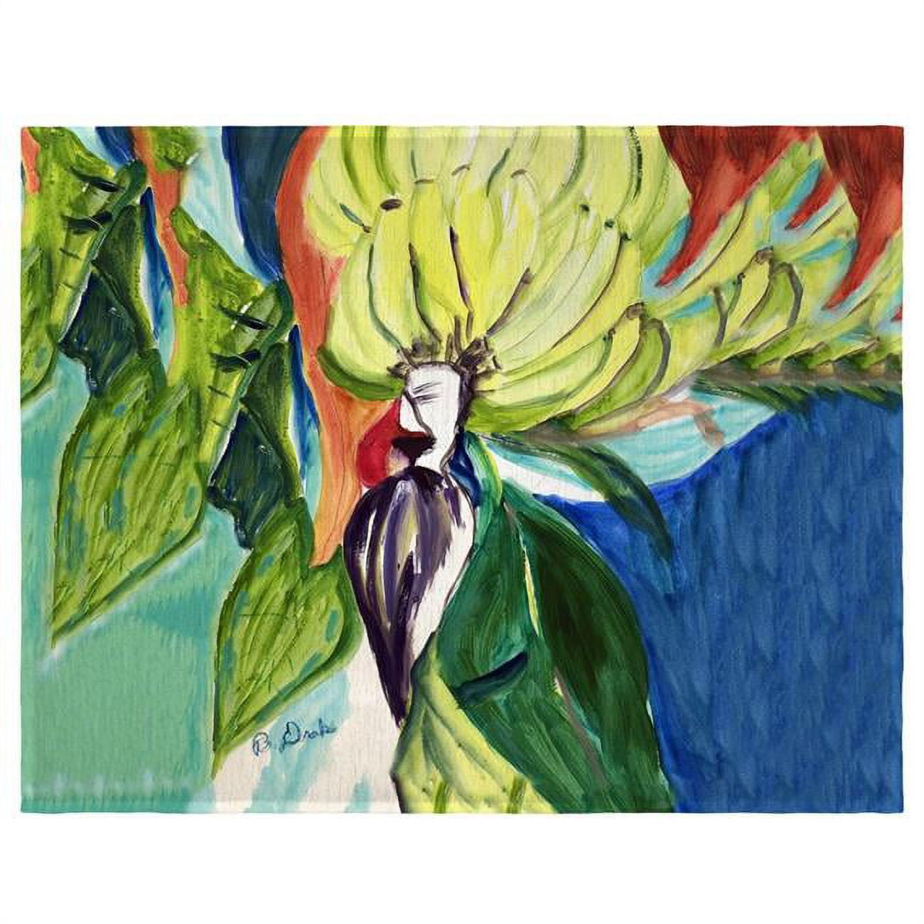 Picture of Betsy Drake PM1371 14 x 18 in. Bunch of Bananas Place Mat - Set of 4