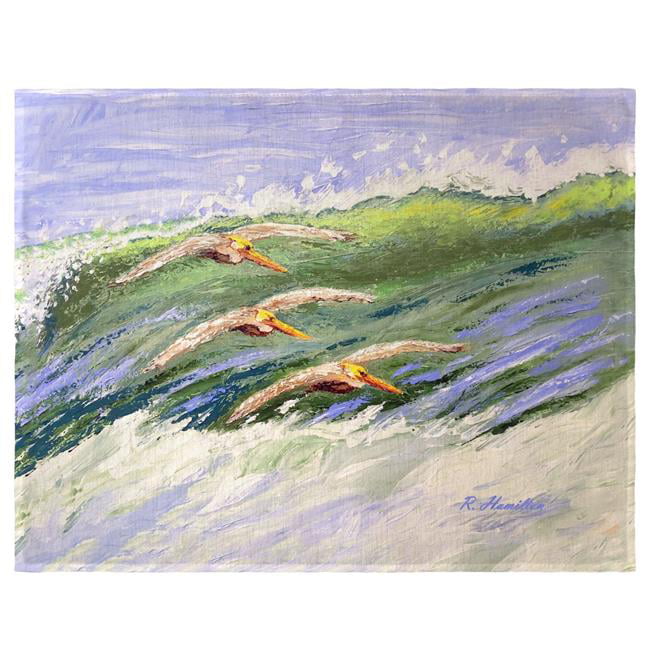 Picture of Betsy Drake PM1366 14 x 18 in. Pelicans Cruising Place Mat - Set of 4