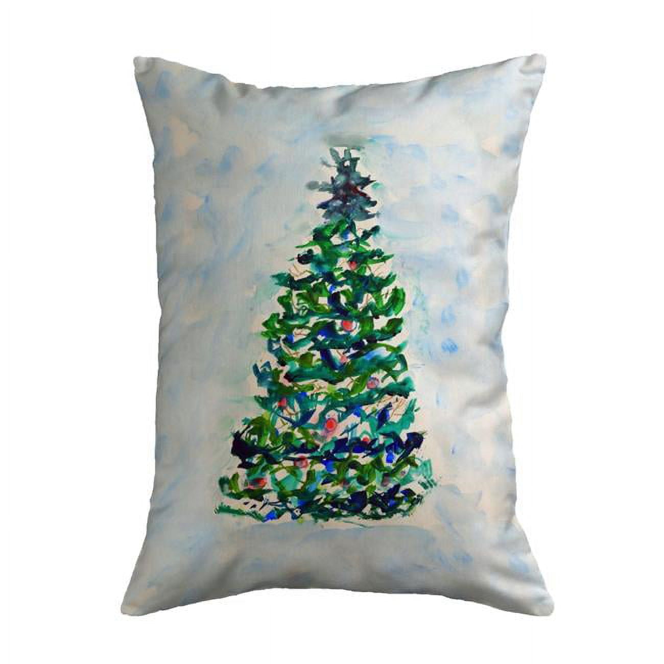 11 x 14 in. Blue Lights Christmas Tree Non-Corded Pillow - Small