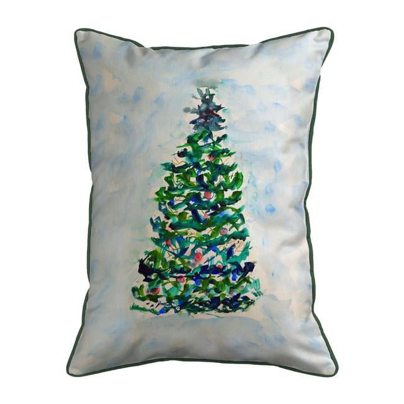 20 x 24 in. Blue Lights Christmas Tree Zippered Pillow - Extra Large