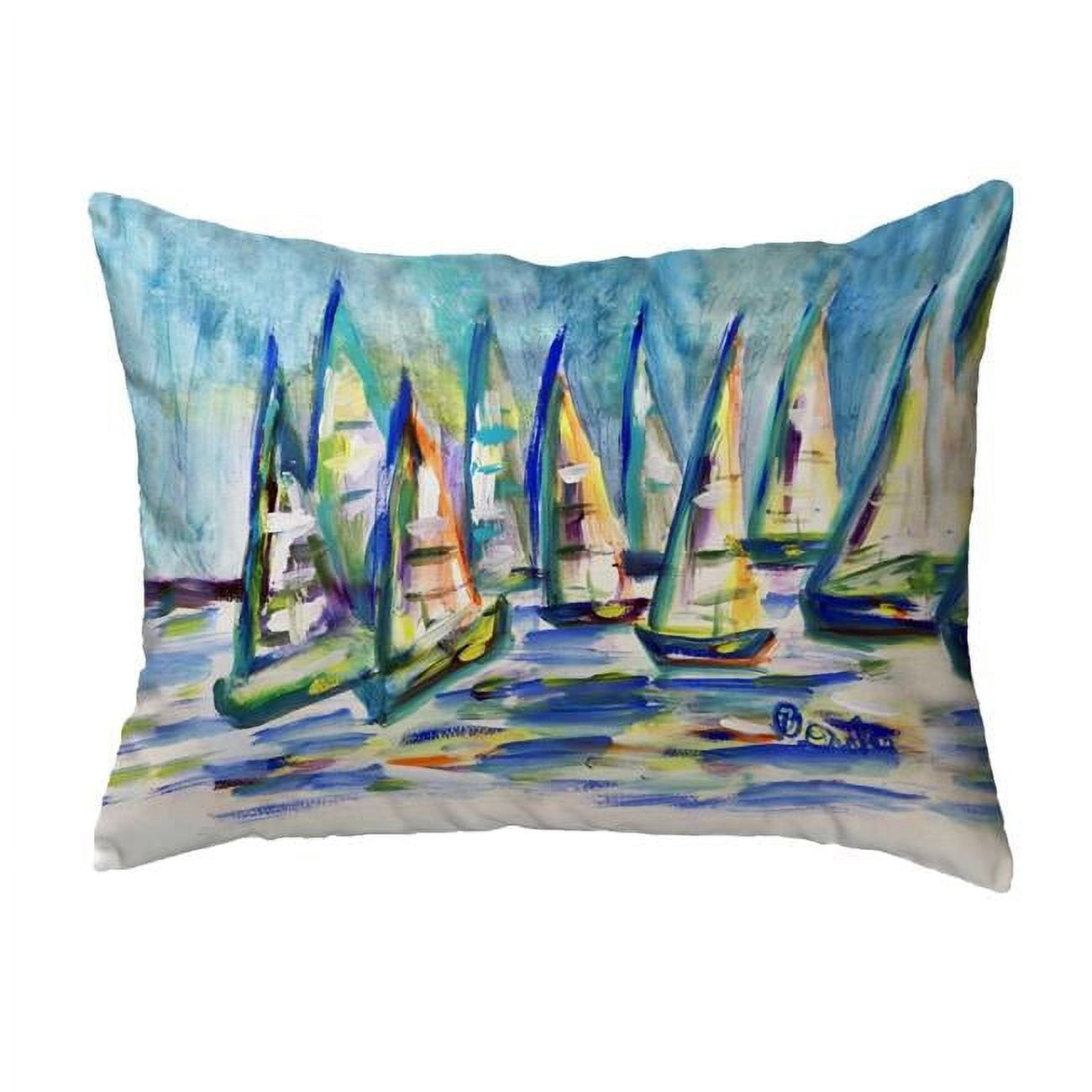 16 x 20 in. Many Sailboats No Cord Pillow