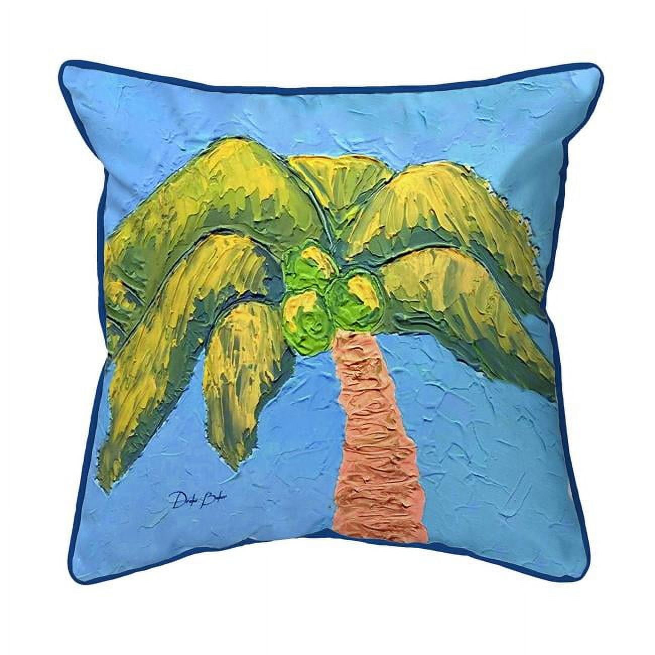 22 x 22 in. Drakes Palm Tree Zippered Pillow - Extra Large