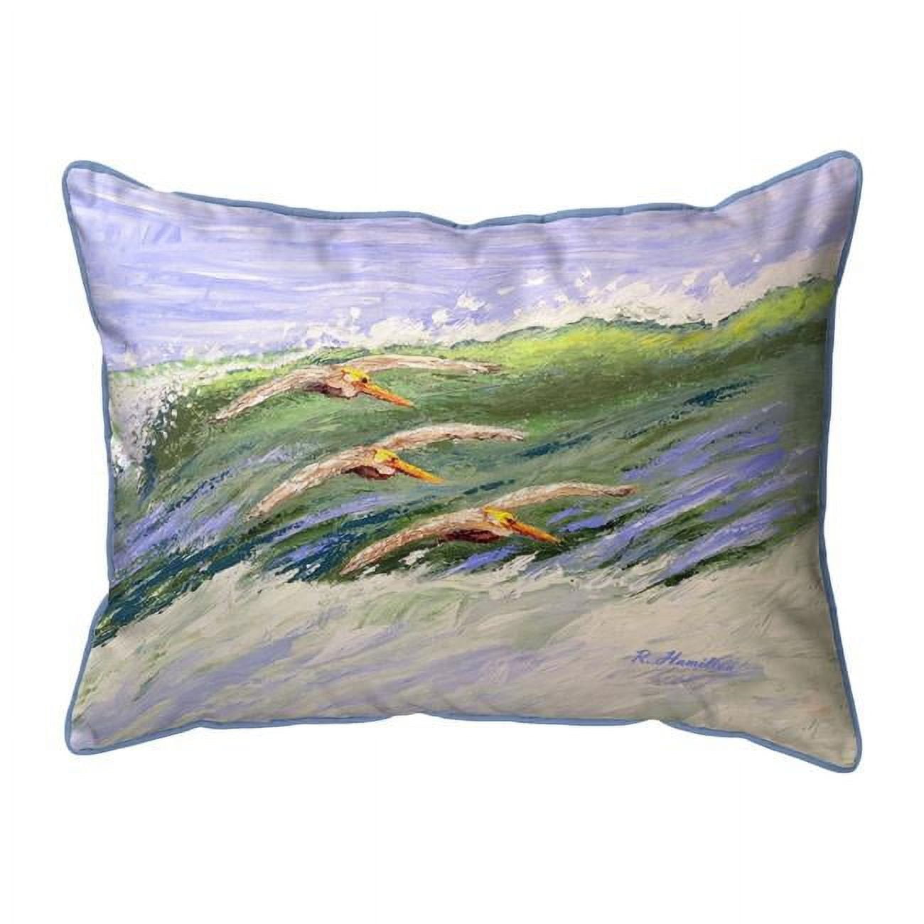 20 x 24 in. Pelicans Cruising Zippered Pillow - Extra Large