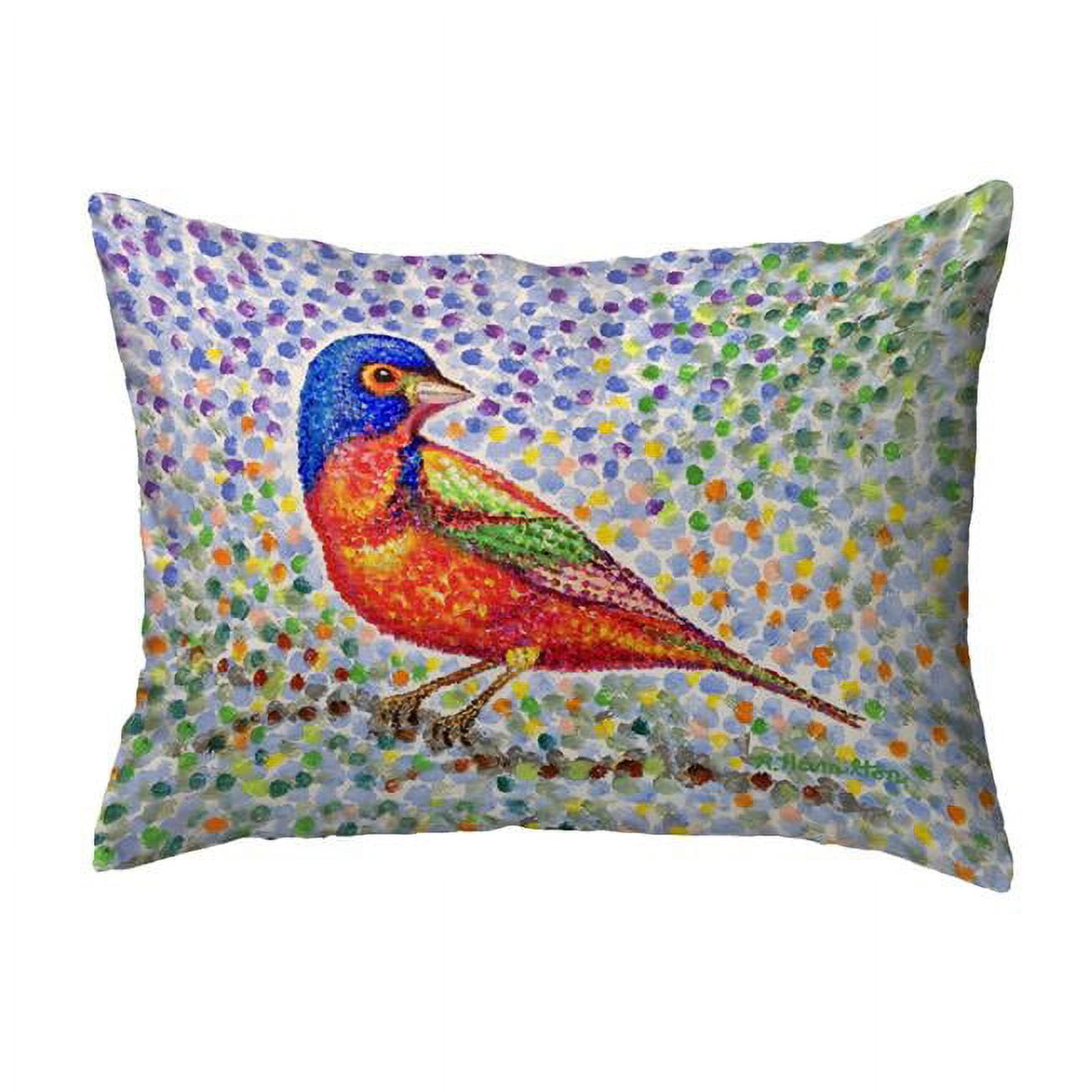 16 x 20 in. Painted Bunting No Cord Pillow