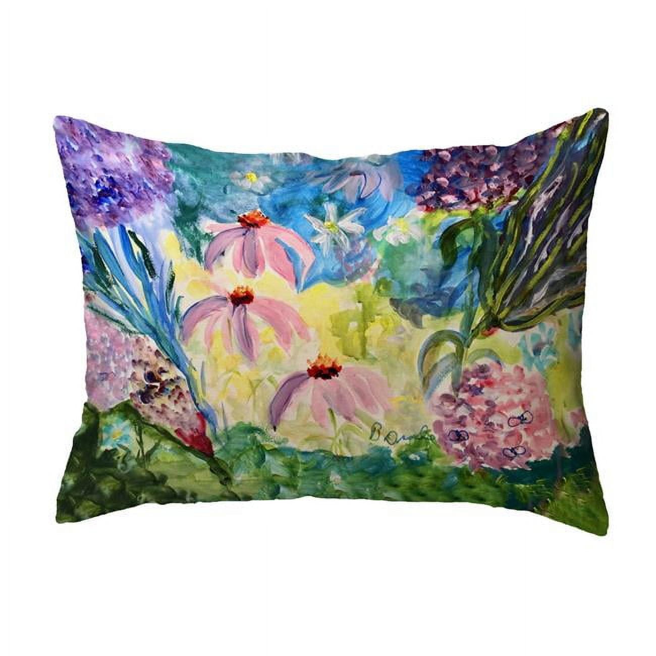 16 x 20 in. Pink Garden No Cord Pillow