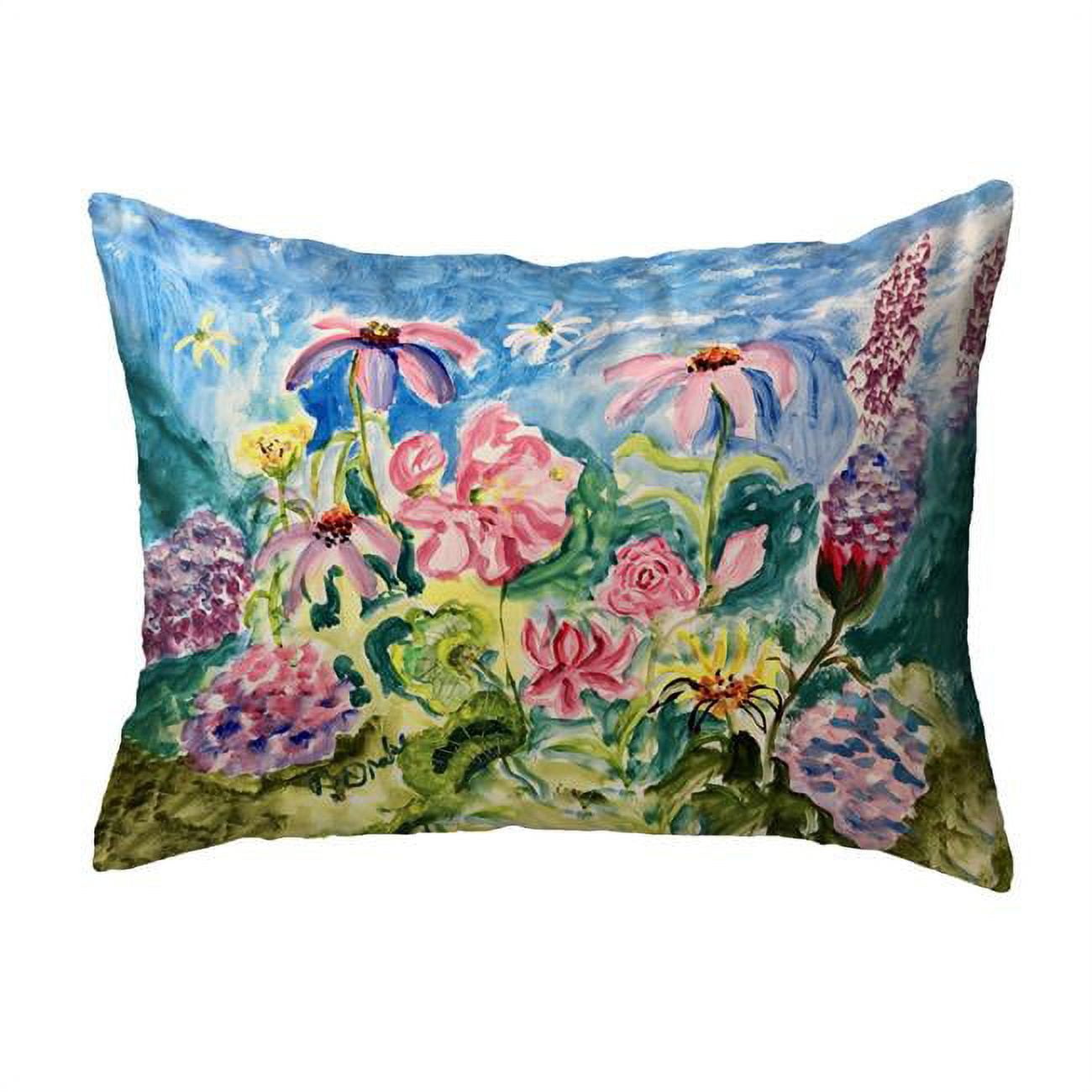 16 x 20 in. Pink Garden II No Cord Pillow