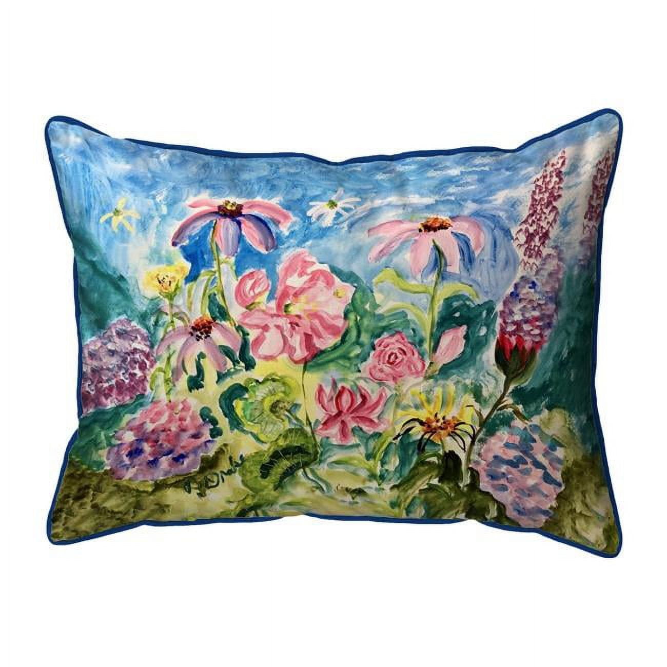 20 x 24 in. Pink Garden II Zippered Pillow - Extra Large