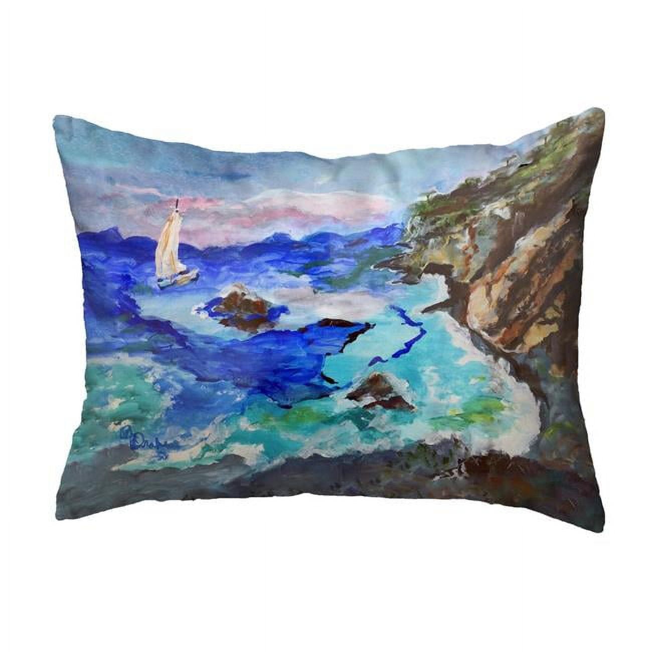16 x 20 in. Sailing the Cliffs No Cord Pillow
