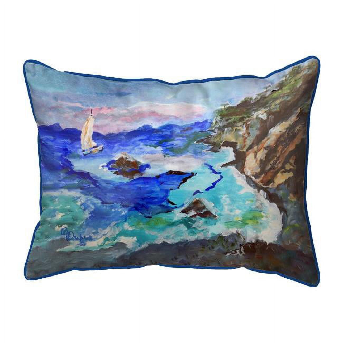 20 x 24 in. Sailing the Cliffs Extra Large Zippered Pillow