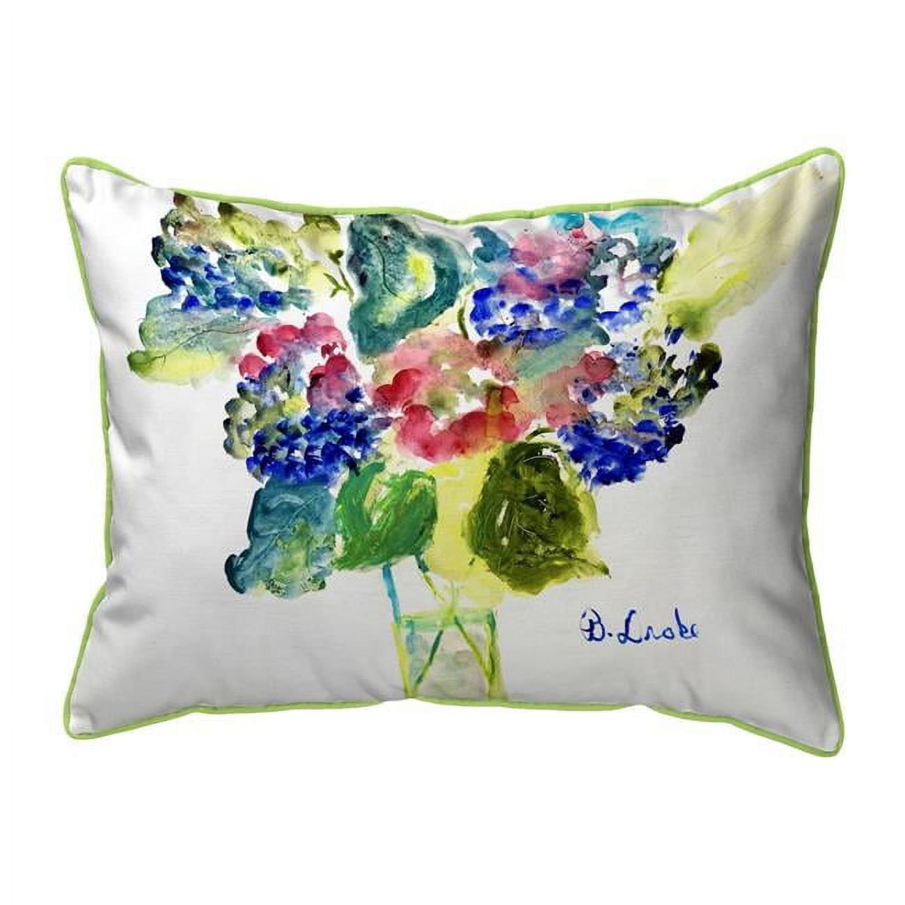 20 x 24 in. Vase of Hydrangeas Extra Large Zippered Pillow