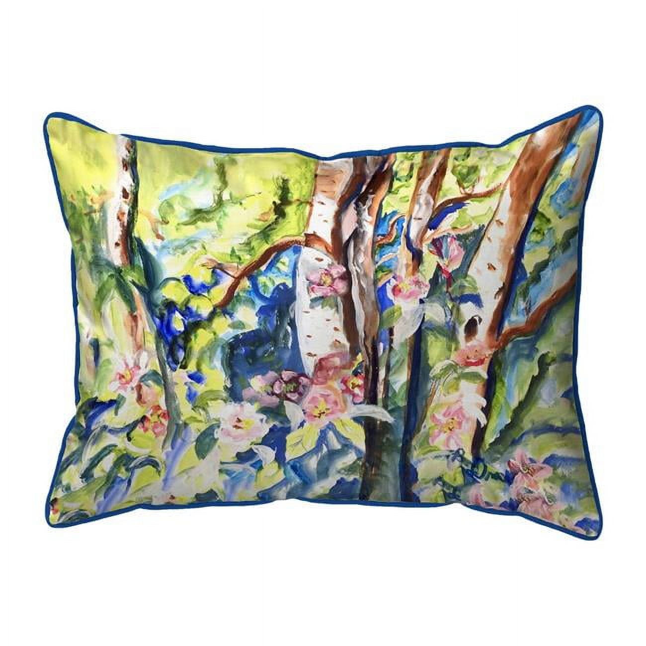 11 x 14 in. Birch Tree Wood Small Indoor & Outdoor Pillow