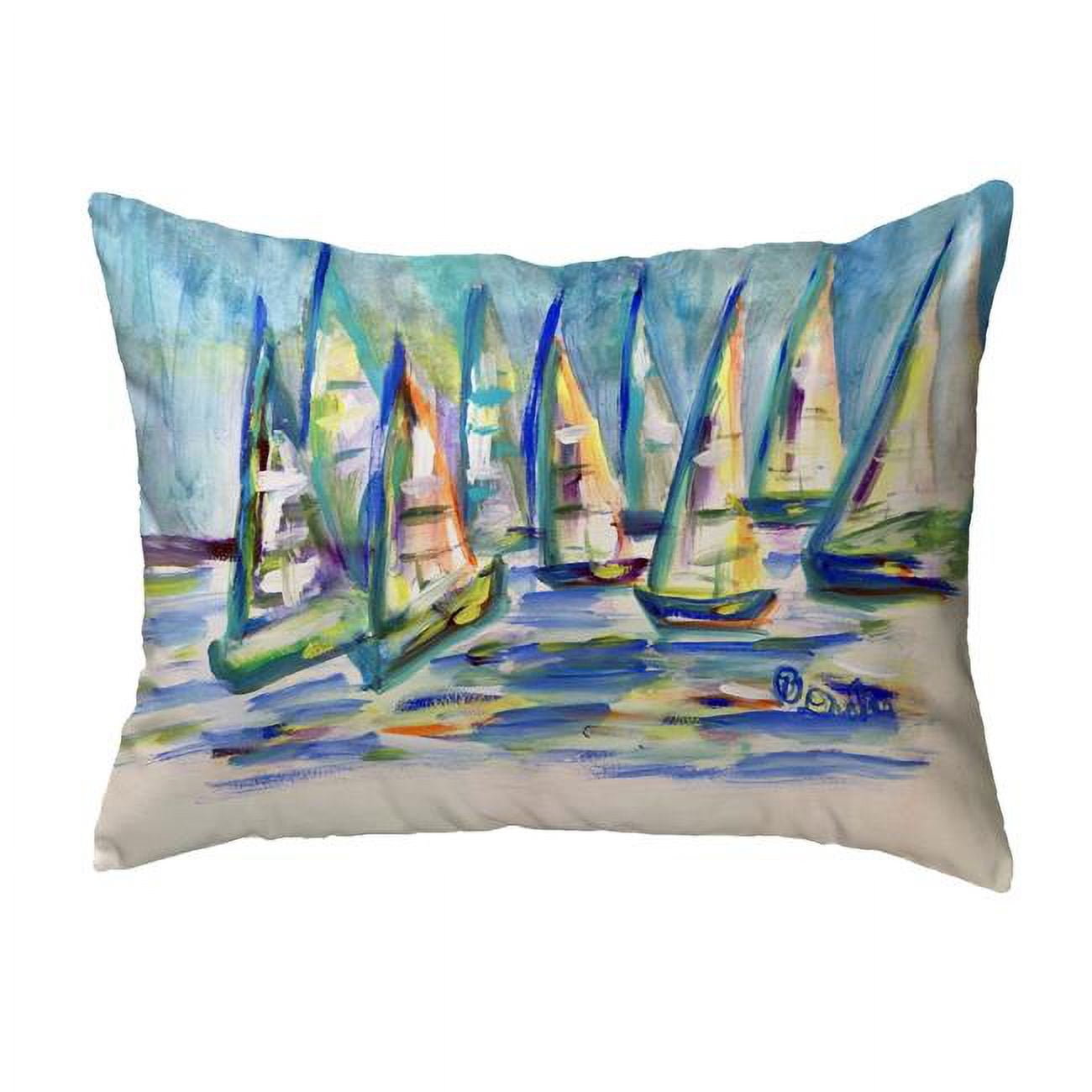 11 x 14 in. More Sailboats Small Noncorded Pillow