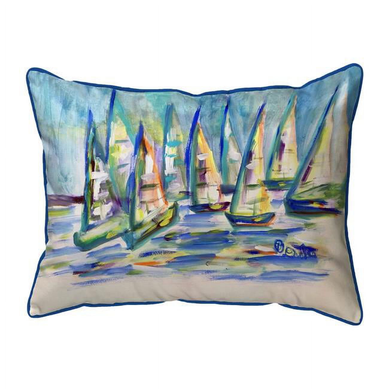 20 x 24 in. More Sailboats Extra Large Zippered Pillow