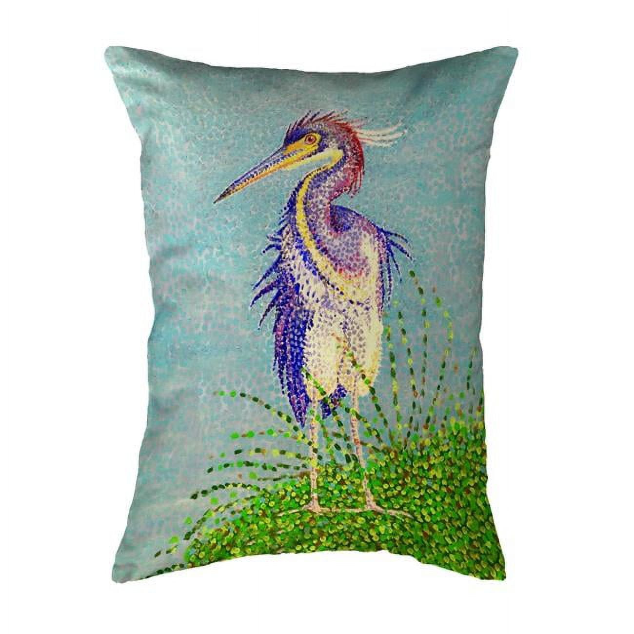 16 x 20 in. Windy Louisiana Heron No Cord Pillow