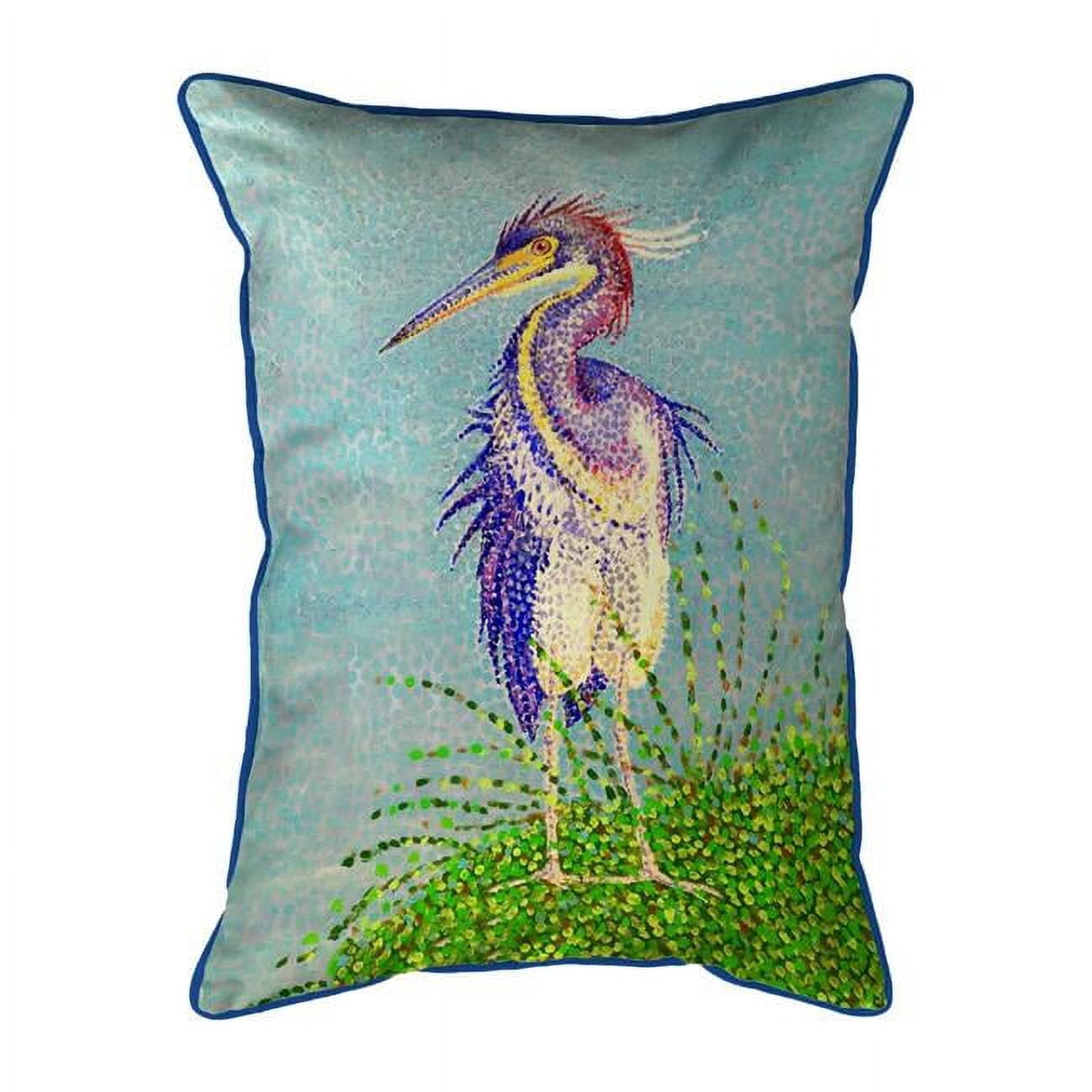 20 x 24 in. Windy Louisiana Heron Extra Large Zippered Pillow
