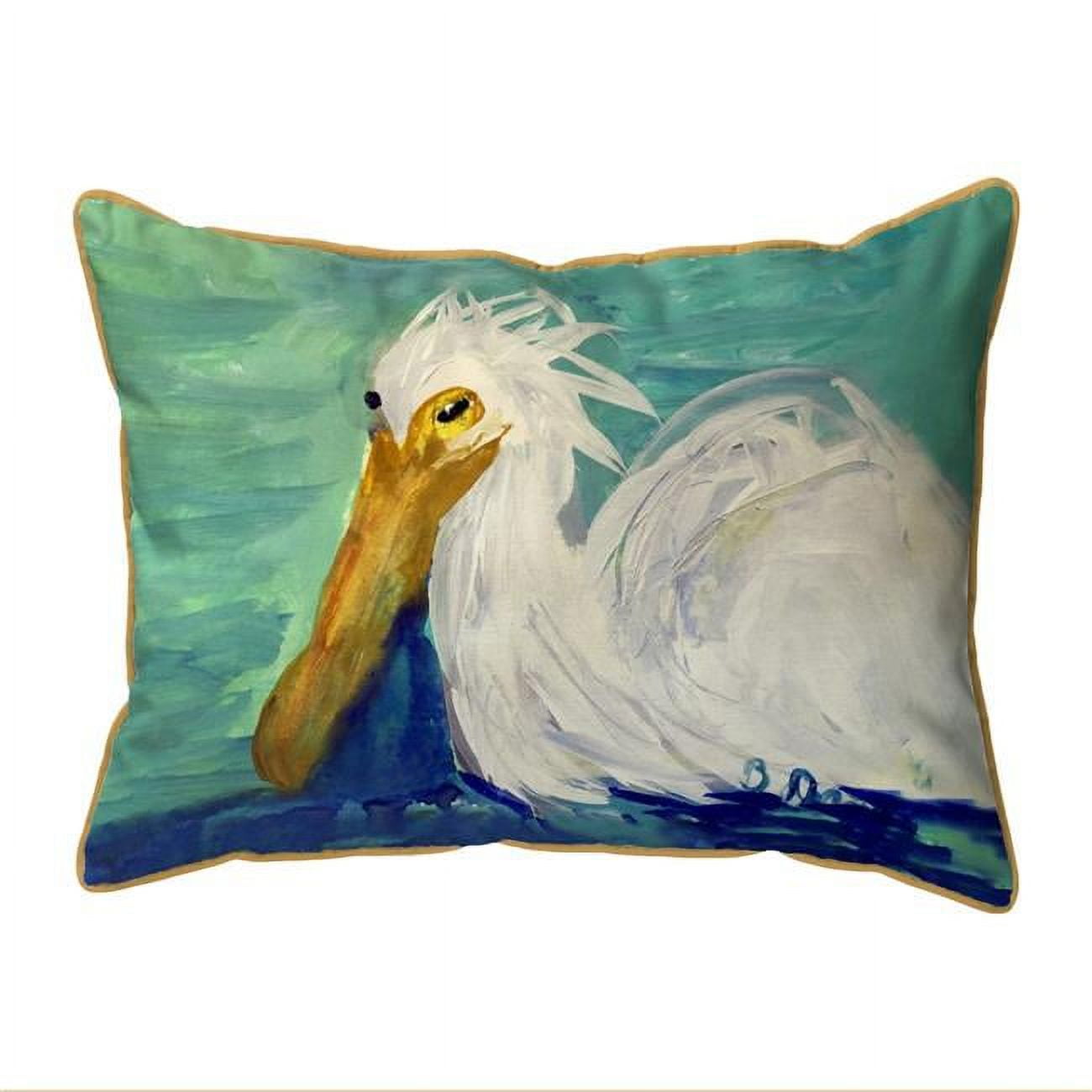 ZP1438 20 x 24 in. Crazy Egret Extra Large Zippered Pillow