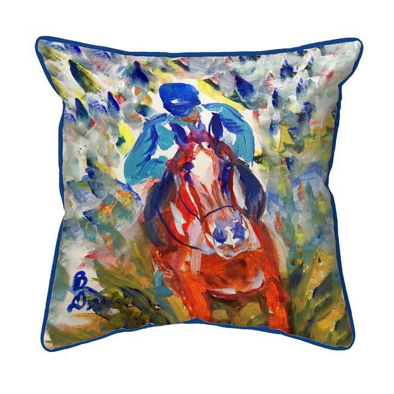 22 x 22 in. Horse Finishing Extra Large Zippered Pillow