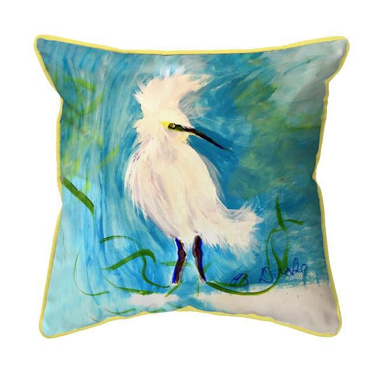22 x 22 in. Wacky Egret Extra Large Zippered Pillow