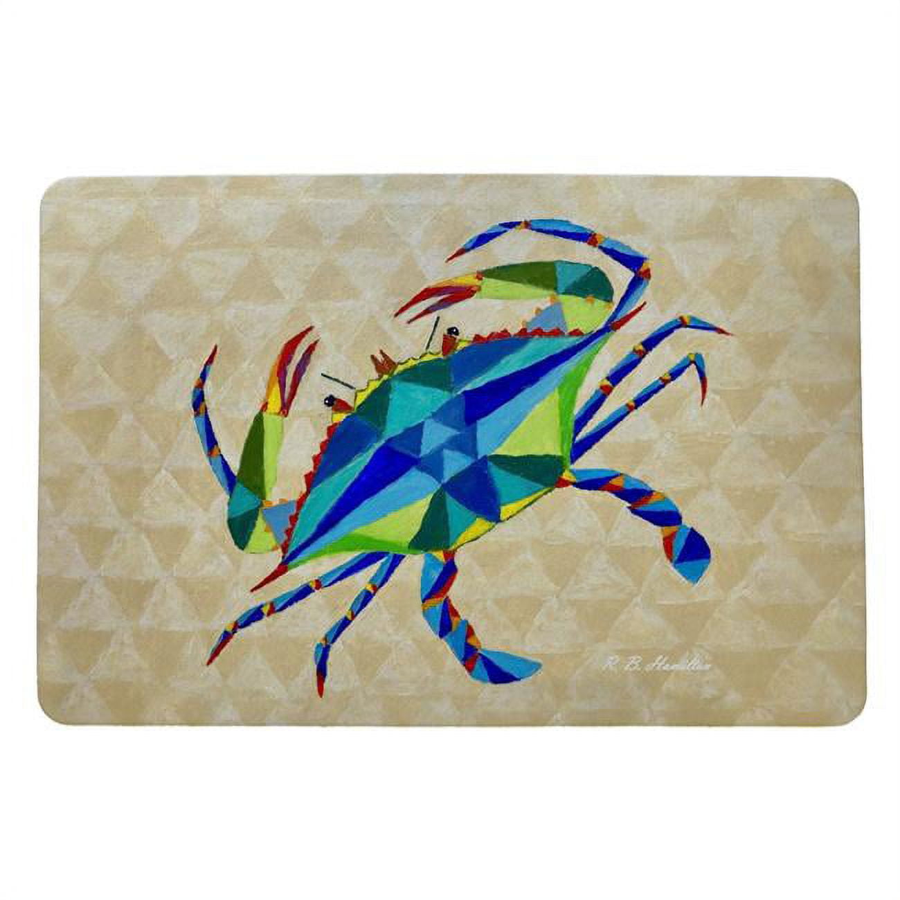 18 x 26 in. Geometric Crab Door Mat