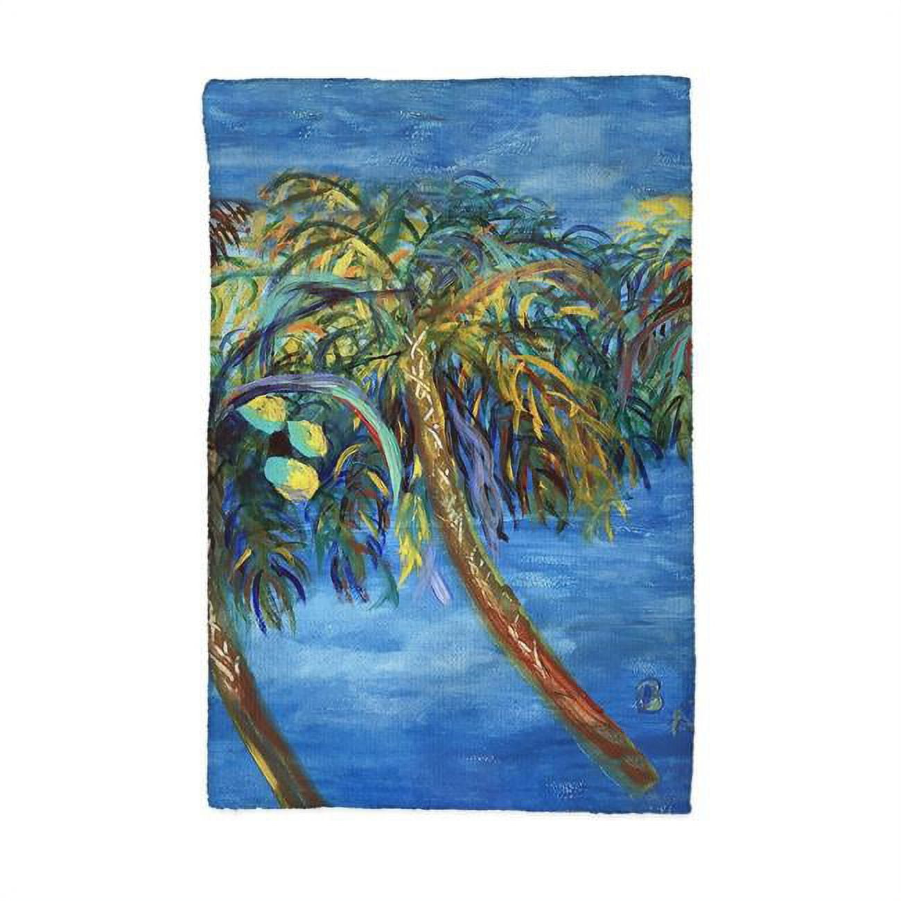Picture of Betsy Drake Interiors KT1451 Midnight Palms Kitchen Towel