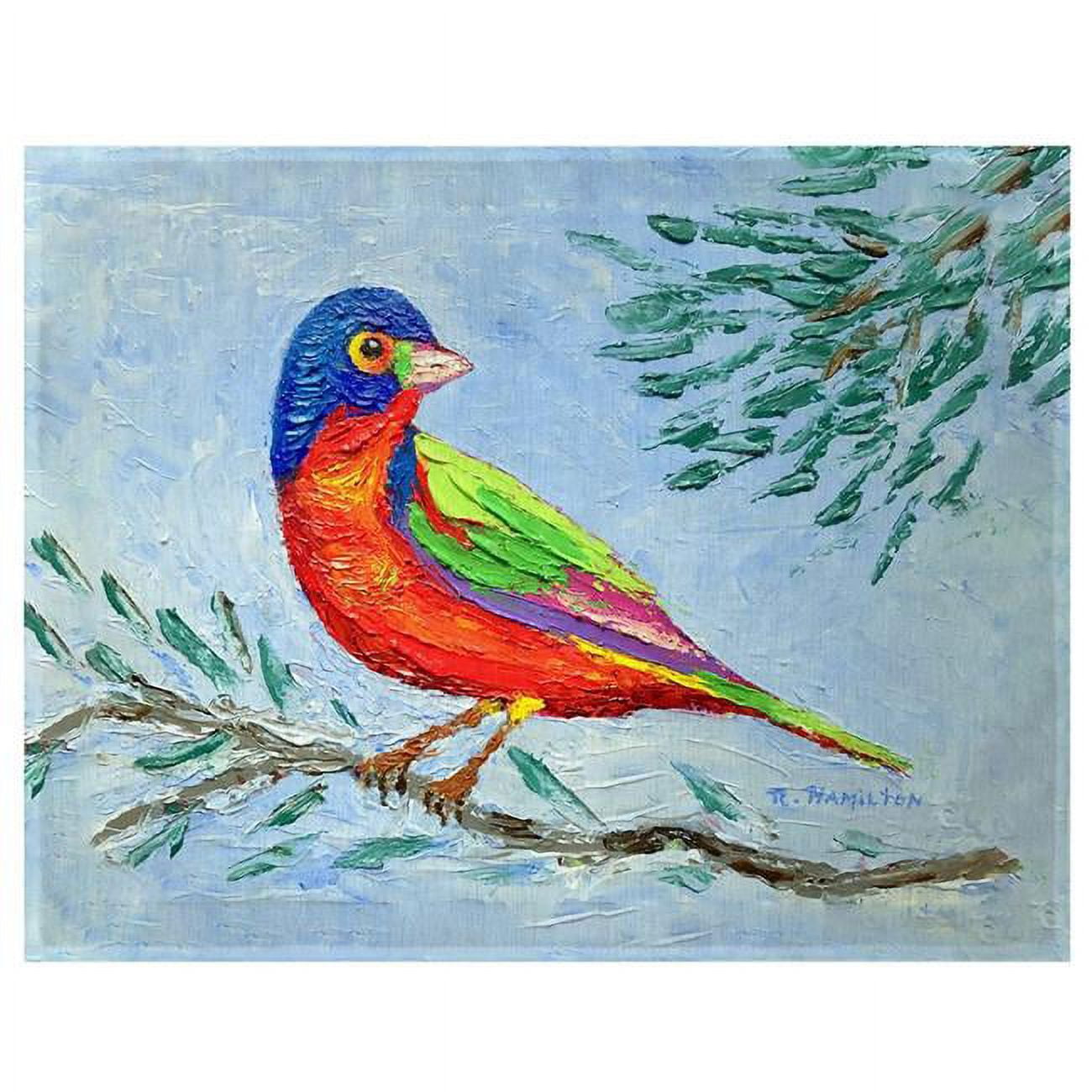 Picture of Betsy Drake Interiors PM1449 Palette Painted Bunting Place Mat, Set of 4