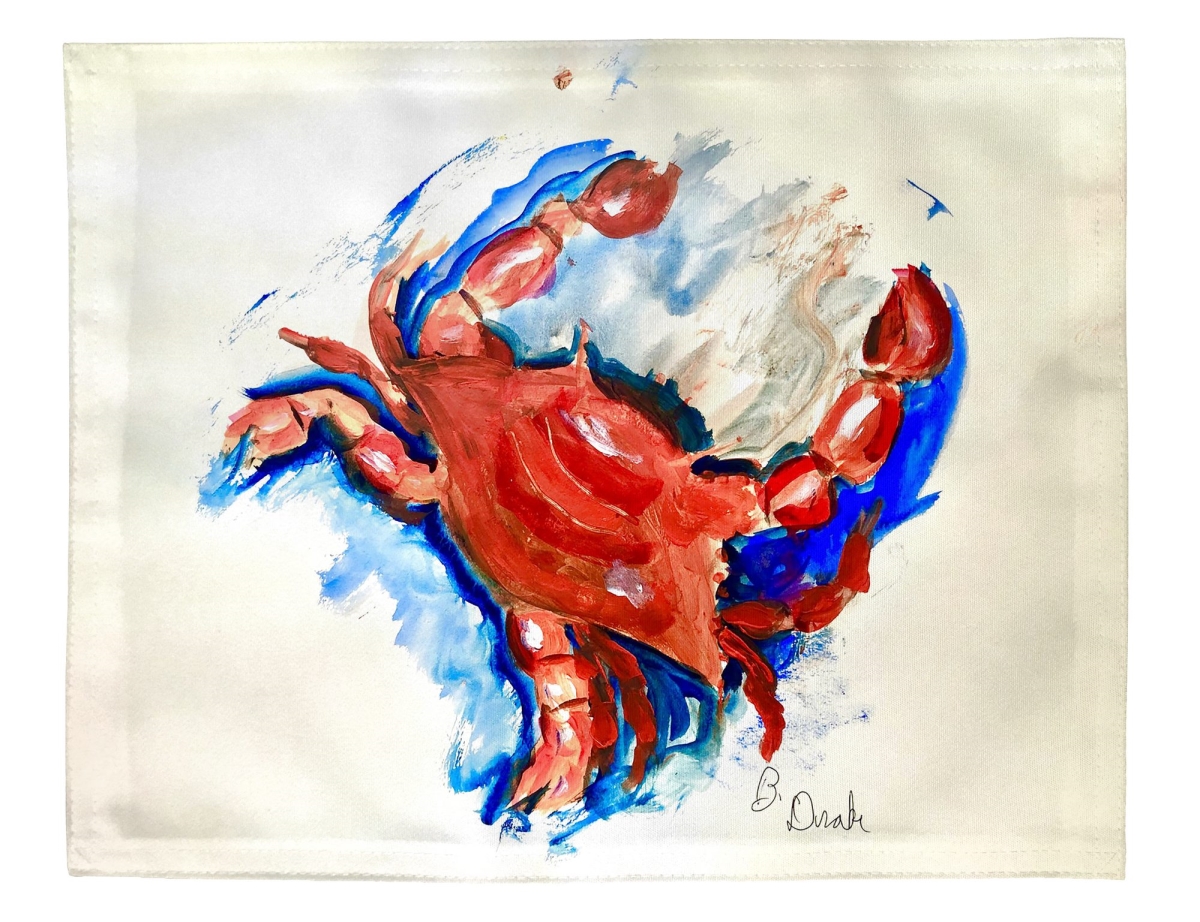Picture of Betsy Drake PM1474 Betsys Red Crab Place Mat - 14 x 18 in. - Set of 4