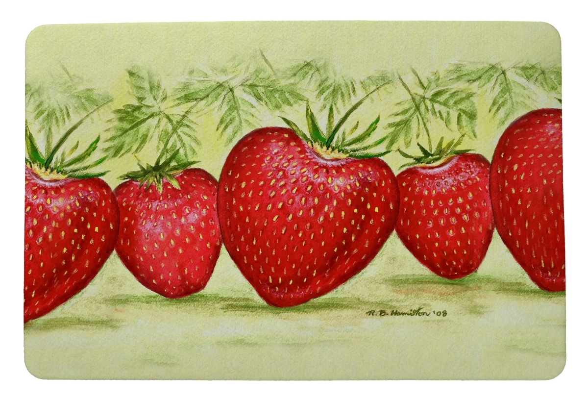 DM1325 Strawberries Door Mat - 18 x 26 in.
