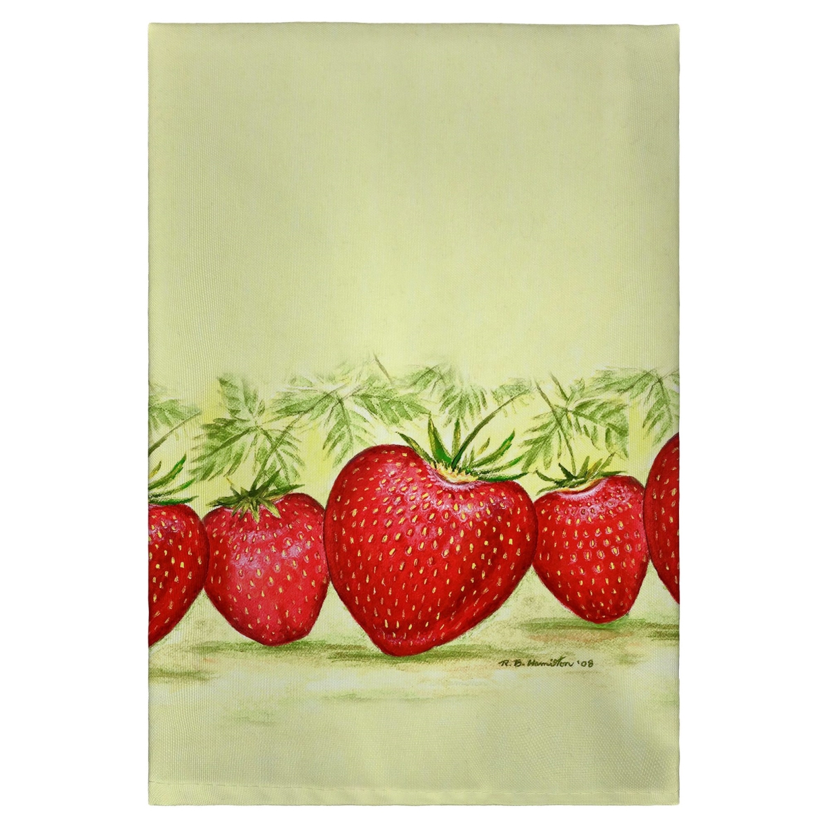 GT1325 Strawberries Guest Towel - 20 x 20 in.