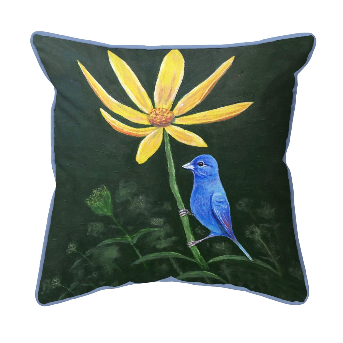 ZP1285 Indigo Bunting Extra Large Zippered Pillow - 22 x 22 in.