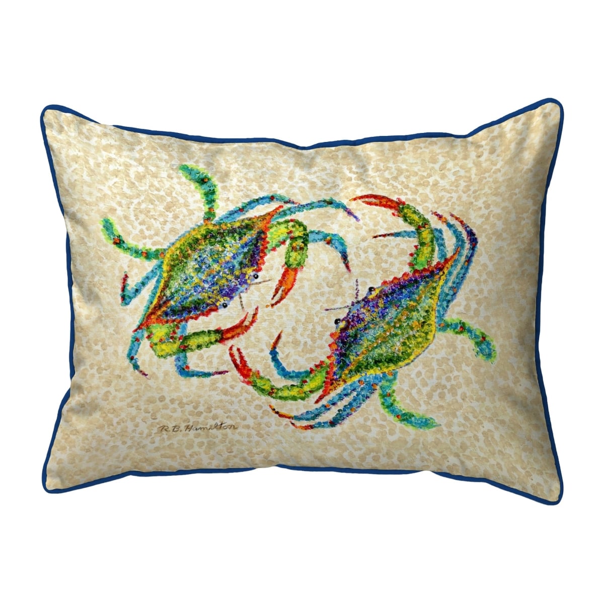 ZP1321 Crab Dance Extra Large Zippered Pillow - 20 x 24 in.