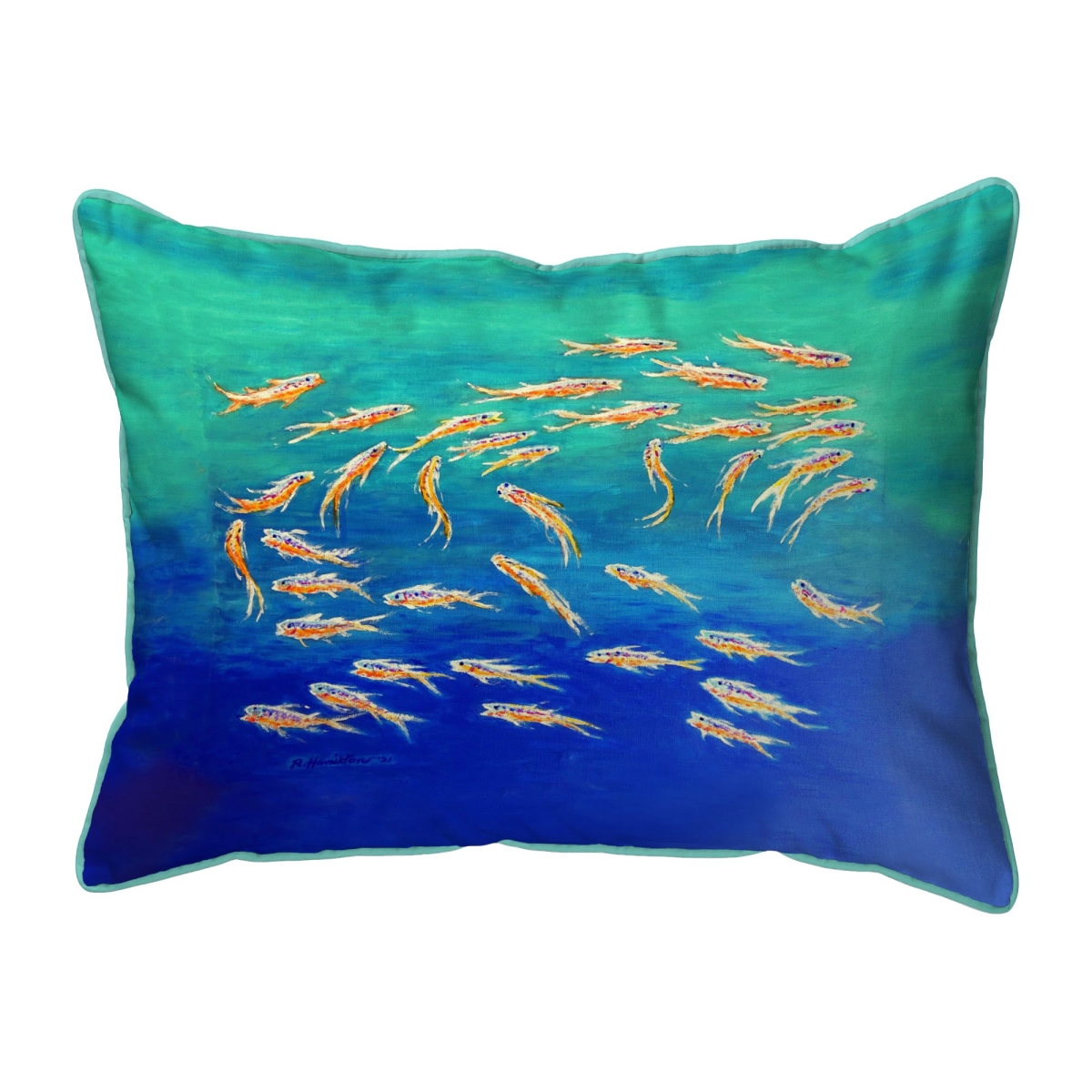 ZP1323 Schooling Fish Extra Large Zippered Pillow - 20 x 24 in.