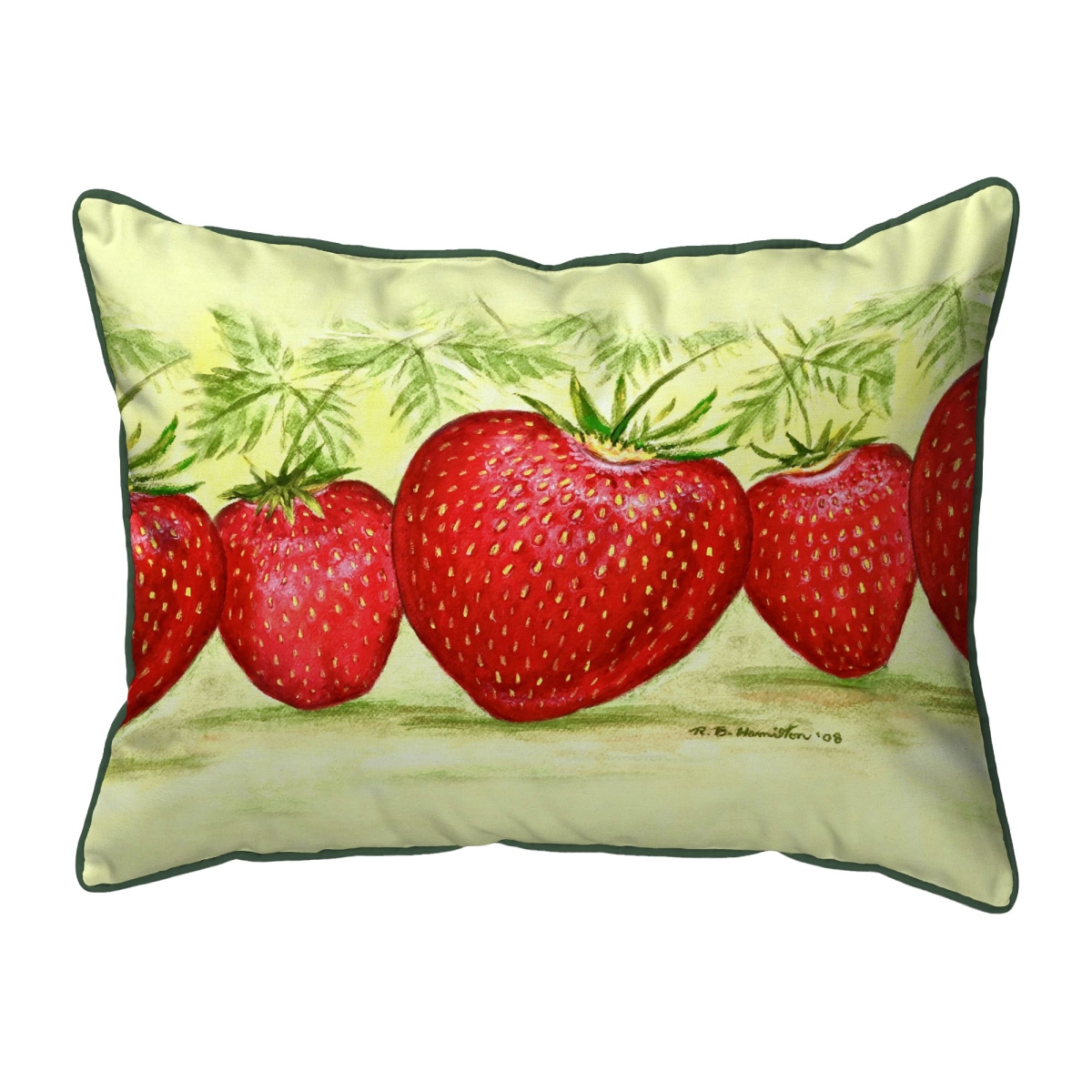 ZP1325 Strawberries Extra Large Zippered Pillow - 20 x 24 in.