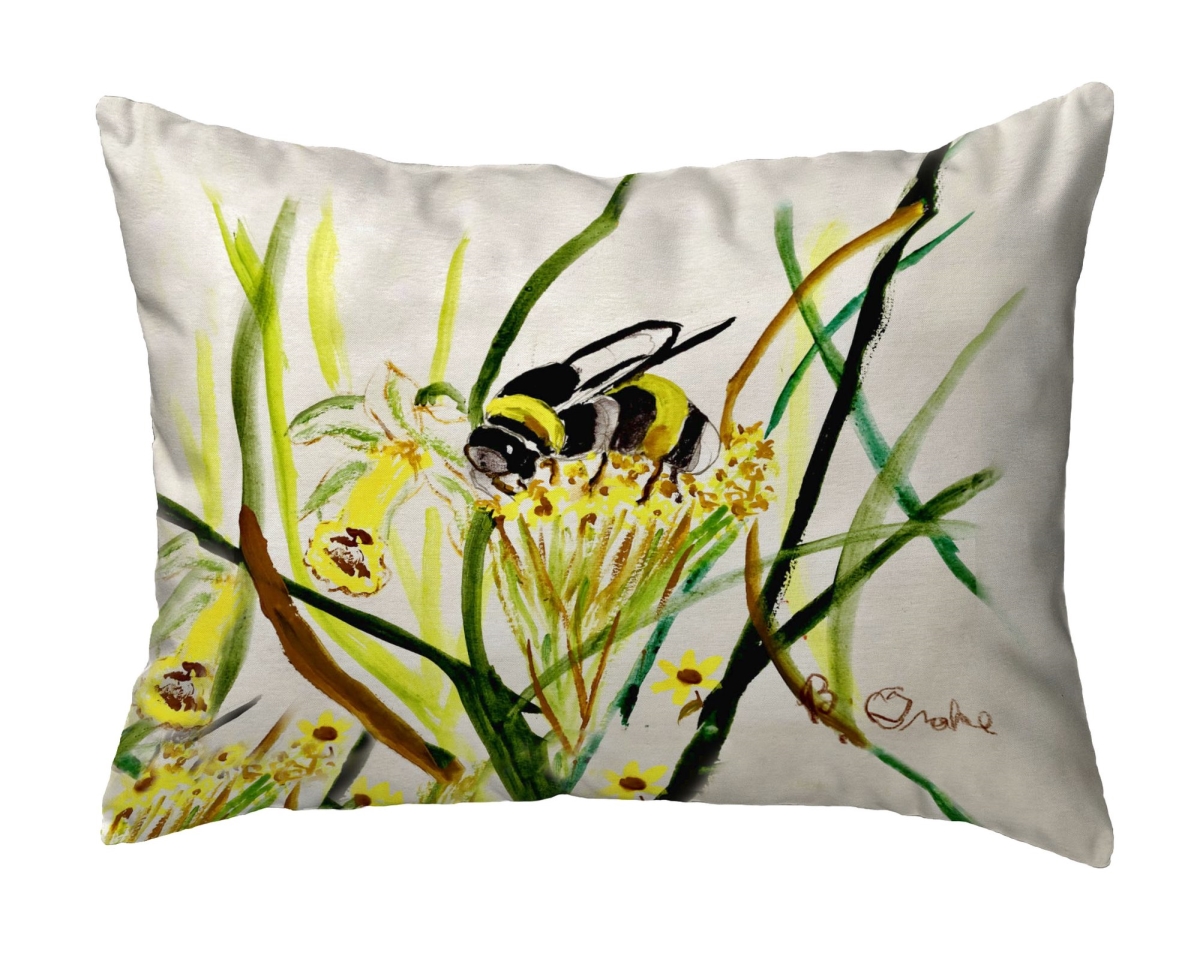 NC1326 Bee & Flower No Cord Pillow - 16 x 20 in.