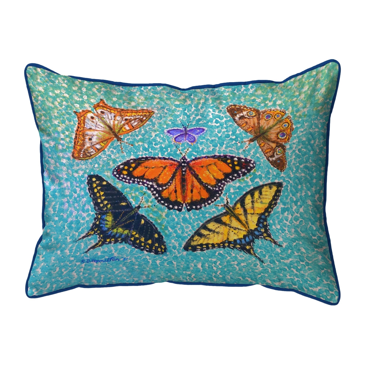 ZP1327 Butterfly Arrangement Extra Large Zippered Pillow - 20 x 24 in.