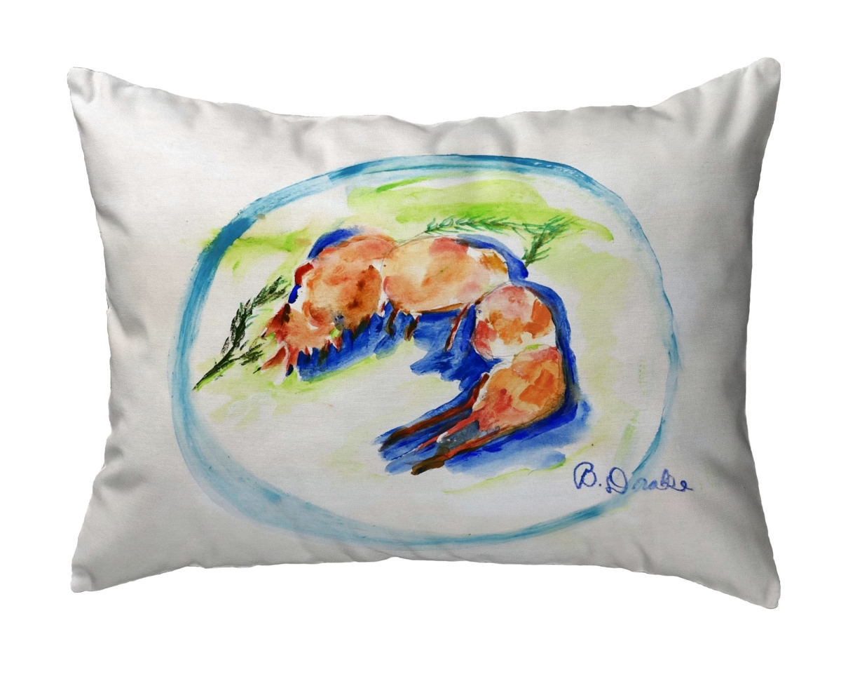 KS1335 Shrimp Plate Small Noncorded Pillow - 11 x 14 in.