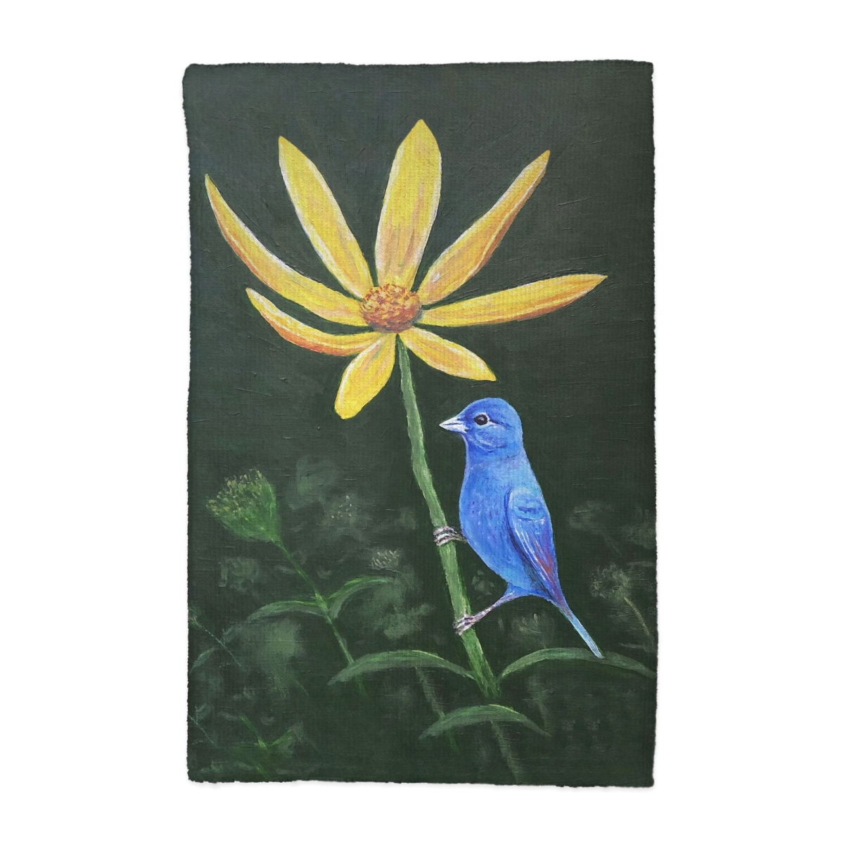 Picture of Betsy Drake KT1285 Indigo Bunting Kitchen Towel - 16 x 25 in.